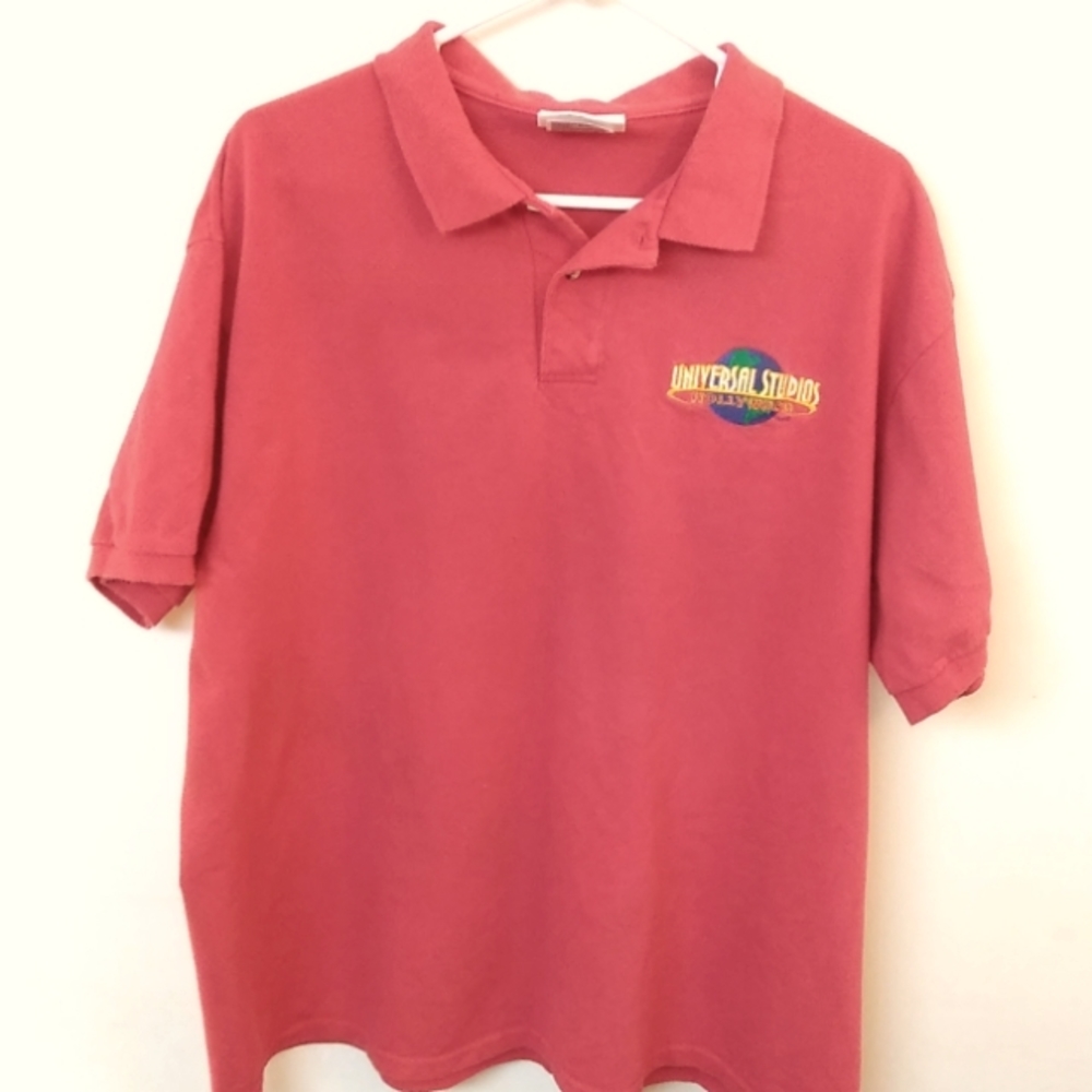 Universal Studios Men's Polo Shirt Red size XL
